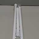 White Tension Curtain Rod for Windows 28 to 48 inch, Adjustable Expandable Pressure Spring Curtain Rod No Drilling, 7/8" Curtain Rod for Bedroom Doorway Closet Door