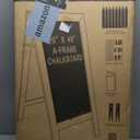 Better Office Products Magnetic A-Frame Chalkboard Sign, Extra Large 20" x 40", Standing Chalkboard Easel, Deluxe Set with Multiple Accessories, Outdoor Sidewalk Sandwich Board Sign, (Black)
