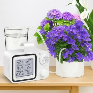 Automatic Watering System for 20 Potted Plants: DIY Automatic Plant Waterer Indoor Auto Self Watering Device - Houseplant Drip Irrigation Kit for Indoor/Balcony/While Away
