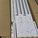 Simple Trending 8 Tier Over The Toilet Storage with Side Rack, Bathroom Organizer Metal Shelves for Towels, White