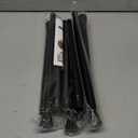 4 Pack Black Tension Curtain Rod 30 to 64 Inch, Adjustable Curtain Rod, Shower Tension Curtain Rod No Drilling, 7/ 8" Spring Curtain Rods for Windows Closet Doorway Door