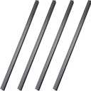 Tenare 4 Pieces Hanging File Rails PVC Black File Rails Hanging System Keeping Your Folders Neat and Organized(1/2 Inch Drawer Sides 24 Inch Long)