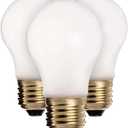 Satco S8525 40 watt A15 Incandescent; Frosted; 2500 Average Rated Hours; 280 lumens; Medium Base; 130 Volts; 4 Bulbs