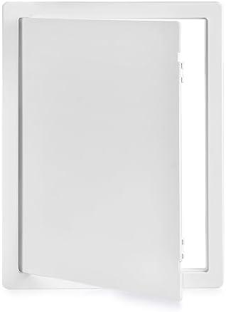 PNKKODW Plumbing Access Panel - 14 x 18 Inch Plastic Access Door, Removable Wall & Ceiling Reinforced, Durable White