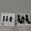 PQRQP 3 in 1 Professional Wireless Lavalier Microphone for iPhone, Android, Camera, Wireless Microphones, Mini Microphone, Crystal Clear Sound Quality for Recording, Live Streaming, Microphone Clips (Elegant Black)