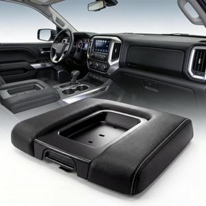 Front Seat Center Console Armrest Lid Black Compatible with 2014-2019 Chevrolet Chevy Silverado Suburban Tahoe GMC Sierra Yukon XL Escalade Replaces 22881398