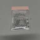 300Pcs Gold Filled Spacer Beads for Jewelry, 4mm Silver, Round, Brass, Craft Beads