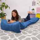 Posh Nap Mat Kids Floor Pillow Cover - Premium Cushion and Lounger Covers for Pillows (King Pillows NOT Included) - Gifts for Teenage Girls, King Pillow Size - Royal Blue (88" x 32" (Pack of 1), Cozy Soft - Canvas Royal Blue)
