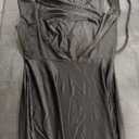 Women's Summeк Long Formal Dresses Sleeveless Ruched Bodycon Wedding Guest Slit Maxi Dress (Black, Medium)