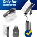 Dish Brush Head Replacement for OXO, 4 Pack Refill Head for OXO Dish Brush, Dish Brush Cleaning Soap Dispensing Head Replacement for Scrubber (Black)