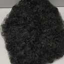 Afro Wig 70s Curly Wigs for Black Women Natural Looking Bouncy Huge Fluffy Puff Wig Synthetic Hair for Daily Cosplay and Party (Black) (10 Inch)