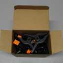 12 Pack Plastic Spring Clamps, 3.5inch Small Heavy Duty Clips for Crafts, Backdrop Stand, Woodworking, Photography Studios (Black)