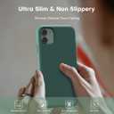 TOCOL 5 in 1 for iPhone 11 Case, with 2 Screen Protectors + 2 Camera Protectors, Liquid Silicone [Anti-Scratch] [Drop Protection] for iPhone 11 Phone Case, Midnight Green