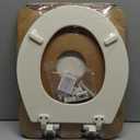 Mayfair Cassel Slow Close Toilet Seat, Easy Clean, Non Slip Premium Wood Seat, Easy Install, Made in USA, Round, Biscuit
