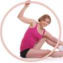 Exercise Fitness Hoop for Women 37 Inch Removable Adjustable Weighted Hoop Suitable for Adult Weight Loss and Home Fat Burning Exercise Workouts Gym
