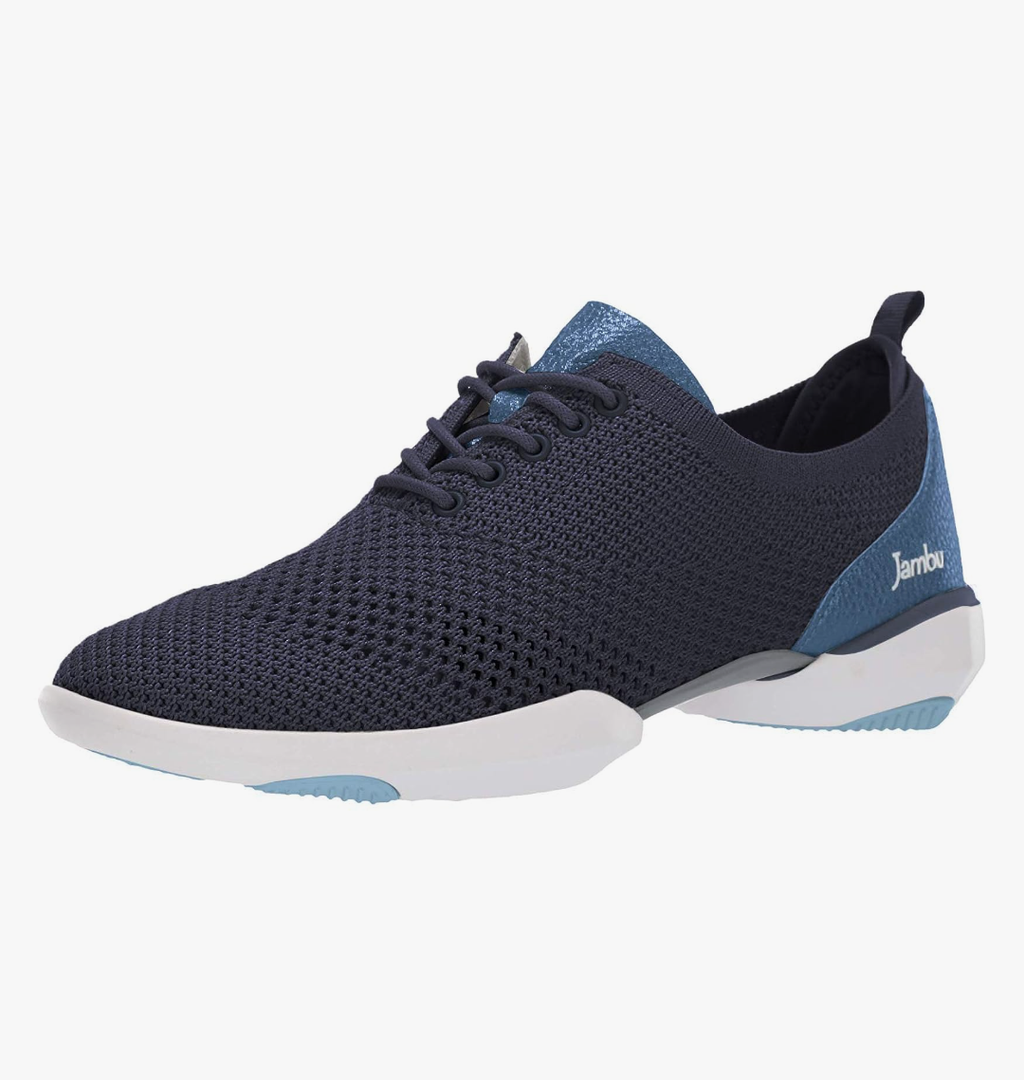 Jambu Women's Mango Vegan Oxford Flat, Navy,
 7 1/2