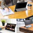 Tri-Fold Case Compatible with Huawei Mediapad M5 10.8 inch (CMR-AL09/CMR-W09), Includes a Screen Protector - Premium PU Leather Tri-Fold Cover with Auto Sleep/Wake (Black, One Size)