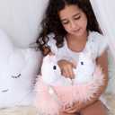 Unicorn Stuffed Animal for Girls 4 PCS Mommy and Baby Plush Unicorn Toy Set with XL Furry Purse and Doll Blanket Unicorn Gift for Girls Ages 3 4 5 6 7 Birthday Toddler Gift Christmas