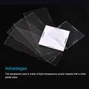 MECCANIXITY Acrylic Display Case Box Clear Dustproof Protection Showcase 8.3x4.3x12.2 Inch for Collectibles Display