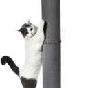 Cat Craft Cat Scratching Post Carpet Scratching Post 41" for Indoor Cats, Tall Cat Scratch Post, Carpet Cat Scratcher with Replaceable Toys, Sturdy Base, Large, Gray