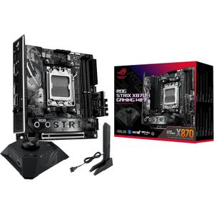 ASUS ROG Strix X870-I Gaming WiFi AMD X870 AM5 DDR5 8400 HDMI 2xUSB4 2X M2 USB3.2 WiFi 7 + BT Aura RGB 2.5Gbit LAN Mini ITX 10+2+1 Power Stages, Dual USB4, ROG Strix HIVE II Motherboard