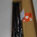 Ottsuls Curtain Rods for Windows, 32 to 46 or 58 Inches Max Adjustable Length, 1 Inch Diameter, Black Decorative Curtain Rod Set, Rustproof Heavy Duty Metal Pole with Brackets