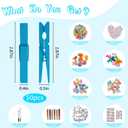 50 Set Cheer Pins Spirit Clips Include 50 Clips Mini Resin Animals Beads Cheer Clothespins Decorations for Team Classroom Cheer Gifts, 7.2x1cm / 2.8x0.39 inches