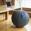 Vivora Luno - Sitting Ball Chair for Office and Home, Lightweight Self-Standing Ergonomic Posture Activating Exercise Ball Solution with Handle & Cover, Classroom & Yoga, Standard