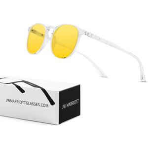 JW MARRIOTT Blue Light Blocking Glasses,Blue Light Glasses Women Men,Anti Blu-Ray Clear Gaming Glasses Lense