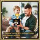2 x Fathers Day Money Box for Cash Pull, Surprise Money Holer with 50Pcs Transparent Bags, A Funny Way to Give Cash as Grandpa Dad Gifts from Daughter Son Wife