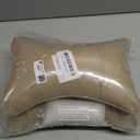 Car Neck Pillows Both Side Pu Leather 2pieces Pack Headrest Fit for Most Cars Filled Fiber Universal Car Pillow (Beige)