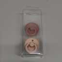 Bibs Pacifiers Color Collection, Set of 2 BPA-Free Latex Pacifiers Made in Europe, Round Nipple Baby Pacifier. (0+ Month (Pack of 2), Woodchuck / Blush)