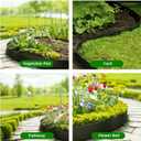33Ft Galvanized Steel Landscape Lawn Edging, 40" X 8" (10 Pack) Metal Landscape Edging Border with 10 Clips, Metal Garden Edging Border, Metal Edging for Landscaping, Garden, Yard, Pathway