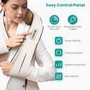 Nekteck Shiatsu Neck Massager with Heat for Pain Relief Deep Tissue, 2026 Upgraded 3D Back Shoulder Kneading Massage Pillow, Relaxation Gifts for Him Her Mom Dad Mother's Day, Beige (NOT Cordless)