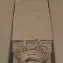 RACETOP 50 Pack Kraft Small Paper Bags with Handles Bulk, 5.8"x3.2"x8.25" Brown Gift Bags for Retail, Shopping, Birthday Parties, Mini Bag for Business, Goodies