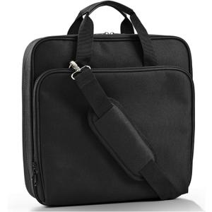 Zipper Binder with Strap - 2 Inch 3-Ring Trapper Keeper Binder - 500-Sheet Capacity - Multi-Pocket Organizer Binder for School and Office (Black)