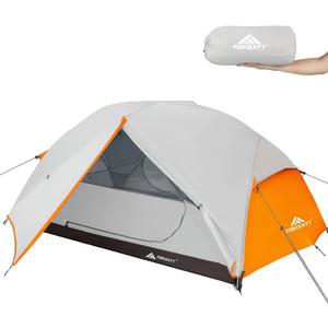 Forceatt Tent for 2 and 3 Person is Waterproof and Windproof, Camping Tent for 3 to 4 Seasons,Lightweight Aluminum Pole Backpacking Tent Can be Set Up Quickly,Great for Hiking