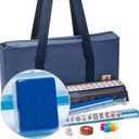 Yellow Mountain Imports YMI Santorini American Mahjong Set with Blue Case, 21.26" x 11.42" x 3.54"