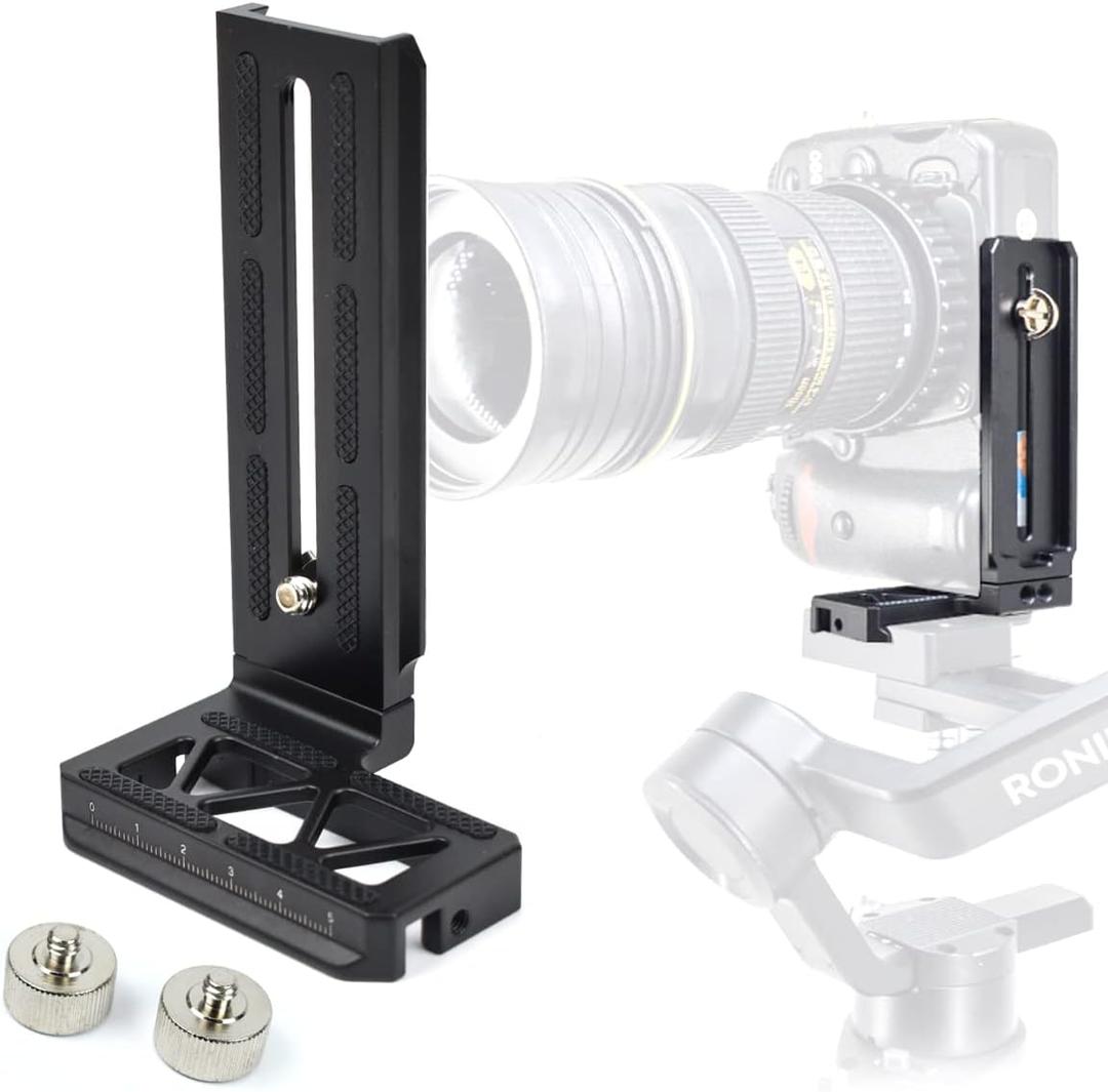 Aluminum L Bracket Vertical Shooting Quick Release Plate for DJI Ronin SC Gimbal Stabilizer Tripod Monopod and Camera