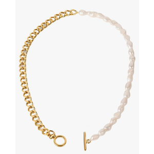 14K Gold Filled Dainty Pearl Necklace For Women - White Freshwater Cultured Pearl Necklace, Single Pearl Necklace, Simple Tiny Pearl Necklace