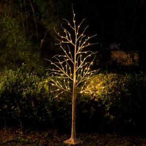 6Ft 96 LED Lighted Birch Tree with Twigs,LED Artificial Tree Lights, Light Up Tree for Indoor Outdoor Home Room Christmas Wedding Birthday Holiday Decoration (Warm White-3)