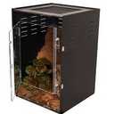 Glass Terrarium Tank 8"x8"x12", Front & Top Opening Door Full View Visually Appealing Mini Reptile or Amphibians Habitat