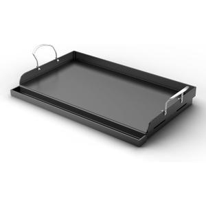 25"x16" Nonstick Cast Iron Griddle for Gas Grill - 23lb Heavy Duty - Universal Flat Top with Reinforced Ridges & High Sidewalls, Fits Gas/Charcoal Grills (Weber, Charbroil, Nexgrill)