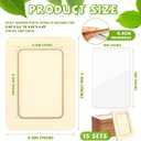 VOKOY 15 Pack Wooden Picture Frames for Crafts, 4" x 6" Photos DIY Wood Frames for Crafting,Unfinished Standing Photo Frame with Clear Protector DIY Wood Decorate for Mother's Day Birthday Party Gifts