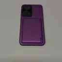 For Samsung Galaxy S25+ Plus Case, Built-in Card Holder & Stand & Lens Cover, Military Grade Drop Tested Soft Silicone Edge Rugged Protective Wallet Phone Case for S25+ Plus 6.7" 2025, Purple