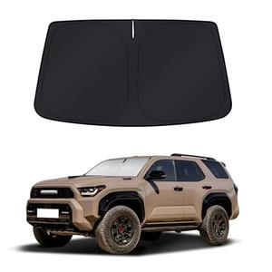 Car Sun Shade for 2010-2024 2025 2026 Toyota 4Runner Accessories Windshield Sunshade Cover Front Window Shade Custom Fit 4Runner Sun Visor Protector Foldable Blocks UV Rays