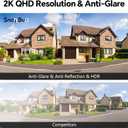 3MP 2K Window Camera, Indoor Camera for Home Security with Full-Color Night Vision, AI Human/Pet/Vehicle Detection, 24/7 Recording, 2-Way Audio, 5GHz & 2.4GHz WiFi Cloud/SD Storage, Easy Install (1 Pack)