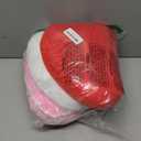 Threehoney 3 Pcs Heart Shaped Pillows Valentine's Day Home Decor Edged Throw Pillow Soft Cotton Cushions Red Pink White Love Heart Romantic Gift for Her Sofa Bed Chair House Decorations