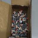 200PCS M8 Screw Nut Nails for Nail Gun,42mm/1.65in Long,Threaded Round Nail 7.3mm Dia Manual Steel Concrete Nails Kit for Concrete Cable Ducts Fixed Slotting Device Repair Tool for Steel, HVAC