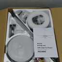 Ohniyou Ceiling Fans with Lights, 52'' Low Profile Ceiling Fan with Light and Remote/APP Control, Modern Flush Mount Ceiling Fan for Indoor Bedroom Living Room, Dimmable, Qiuet DC Motor, Black